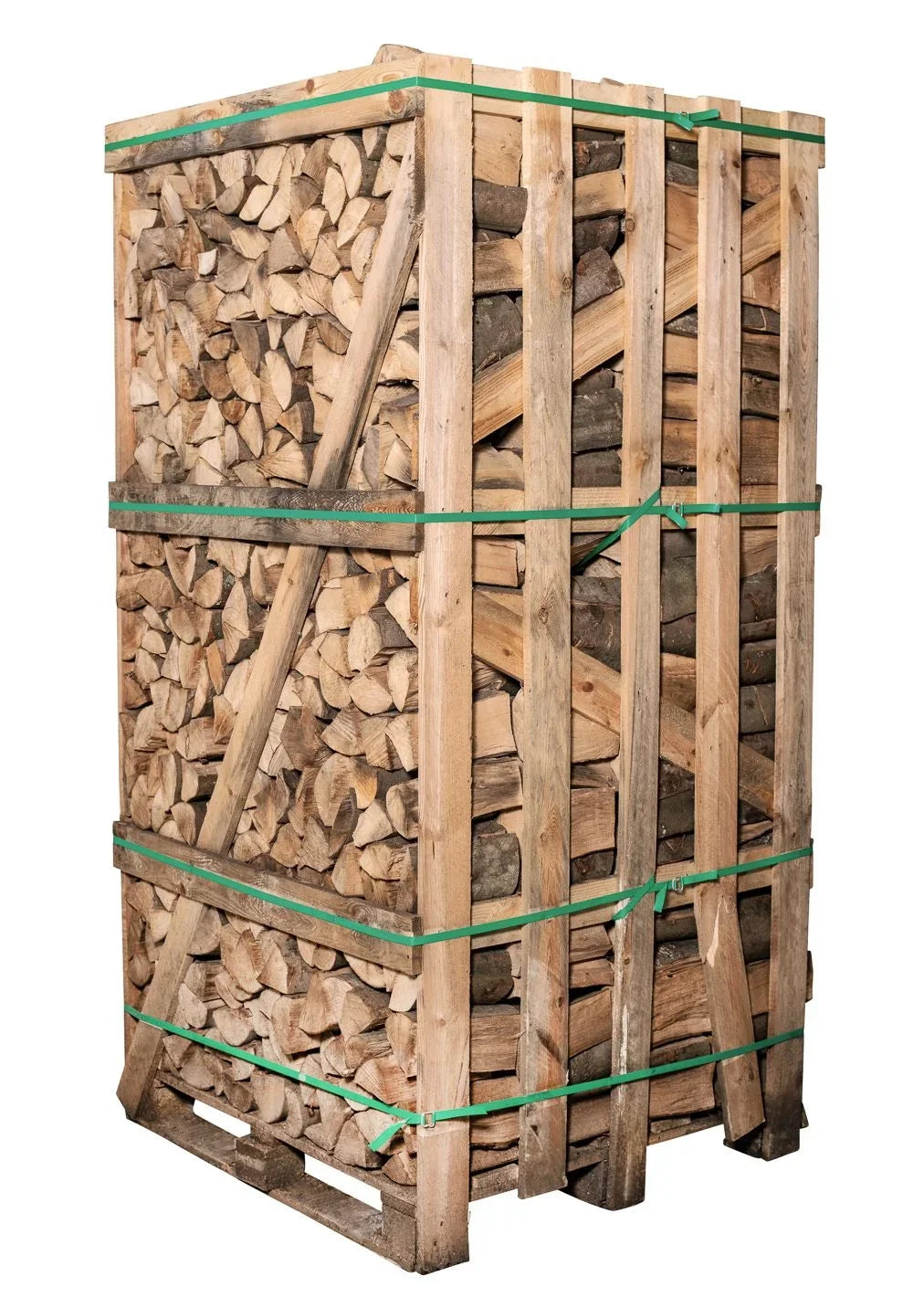 Brennholz Buche 25 cm 2 RM Palette - Premium-Brennholz für Kamin und Ofen